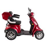 Mobilityscooter 4W red Lithium Battery
